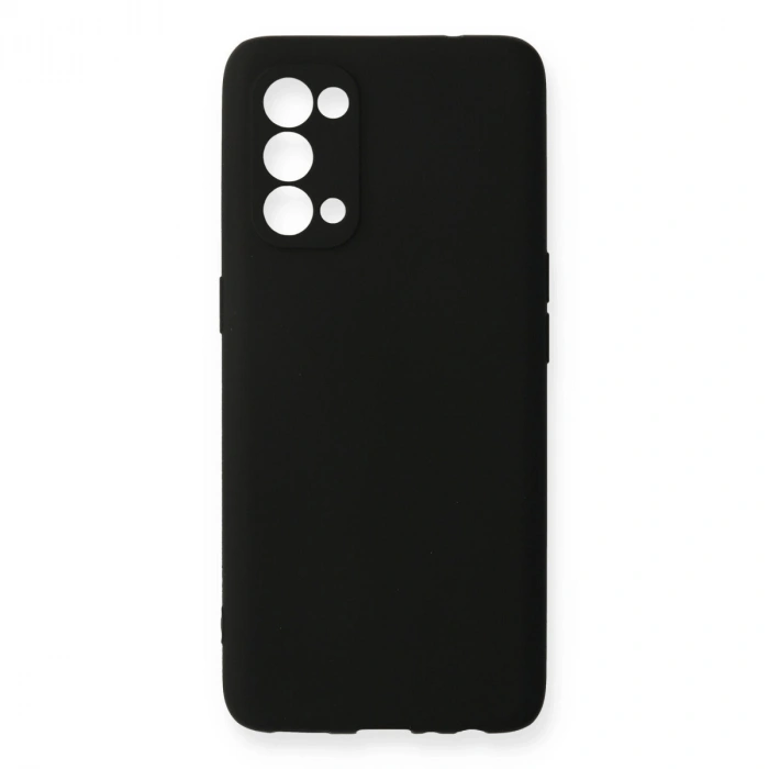Oppo Reno 5 Pro Kılıf First Silikon - Siyah