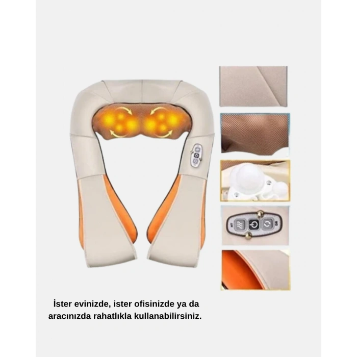 Ovmalı Isıtmalı Masaj Aleti – Boyun, Sırt, Omuz, Bel Ve Ayak İçin Profesyonel Yoğurmalı Masaj Deneyimi