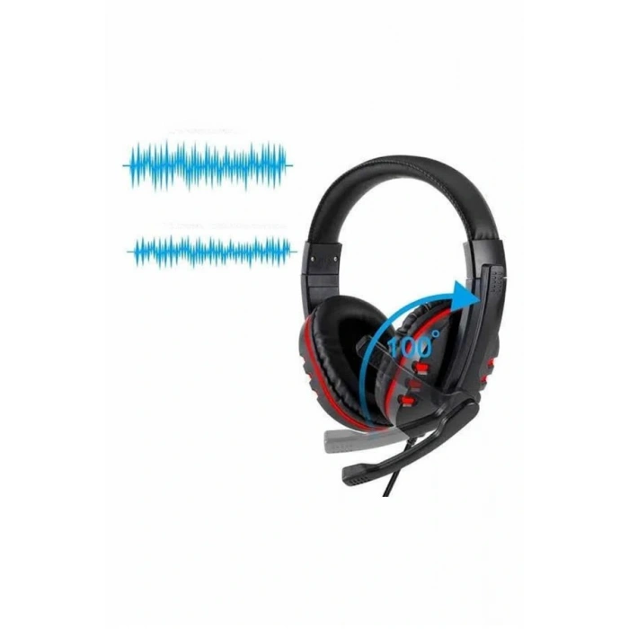 Oyuncu Kulaklığı Kulak Üstü Kablolu Gaming Kulaklık Mikrofonlu Anc Özelliği