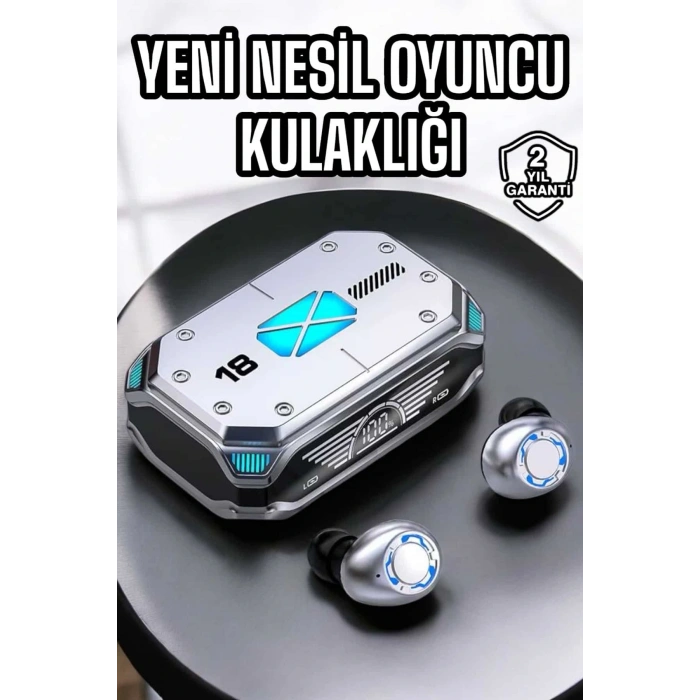 Oyuncu Kulaklığı Yeni Nesil Kablosuz Uzun Pil Ömrü Bluetooth Kulaklık
