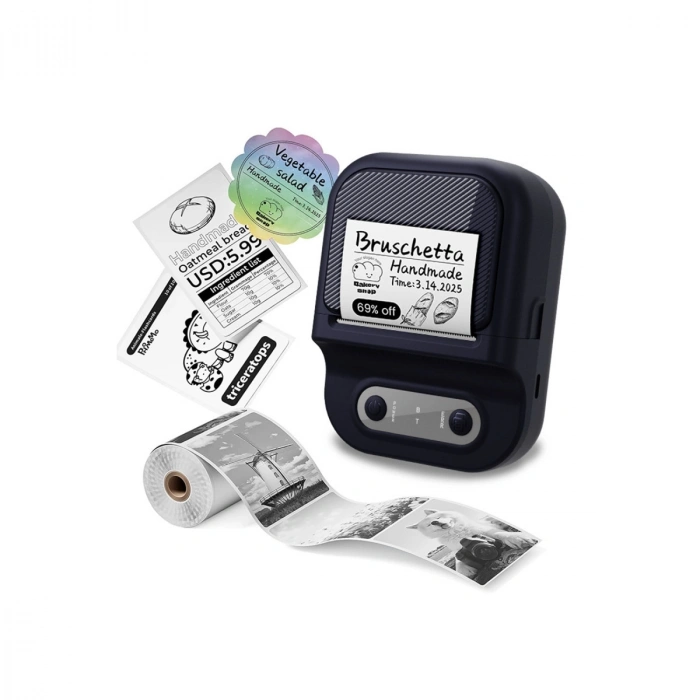 P2 Kablosuz Etiket Yazıcı - Siyah