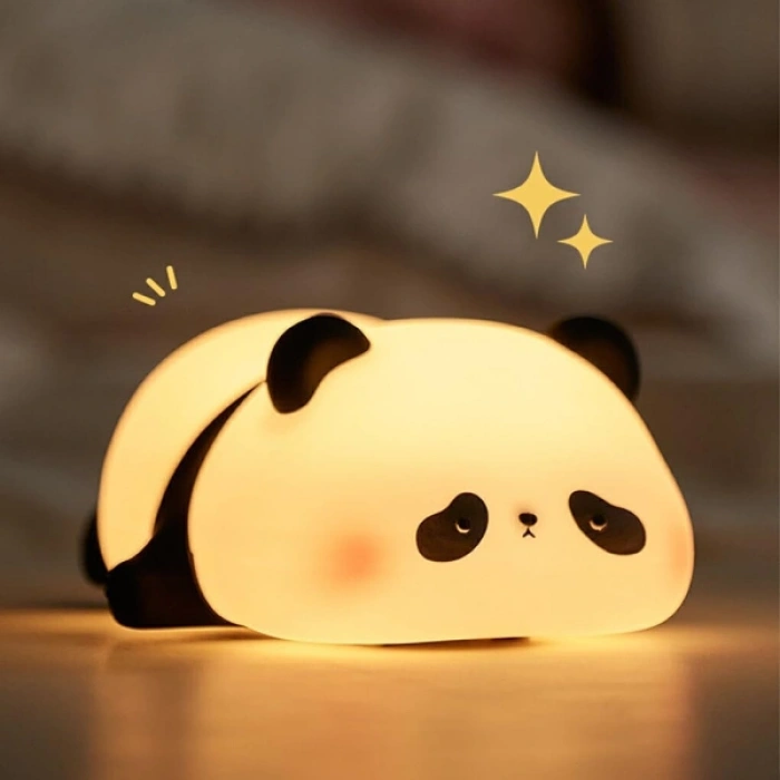 Panda Tasarımlı Renk Değiştirebilen Dokunmatik Gece Lambası