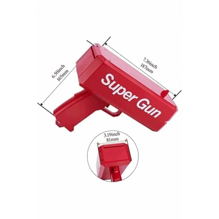 Para Dolar Atma Makinası Super Money Gun Para Saçma Fırlatma Tabancası