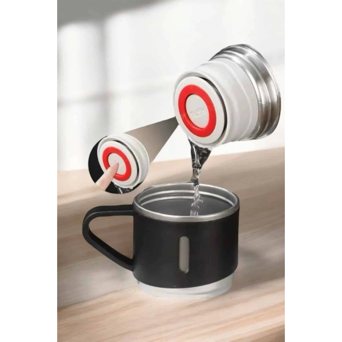 Paslanmaz Çelik 3’lü Termos Seti Vakumlu Ve 8 Saat Isı Koruma