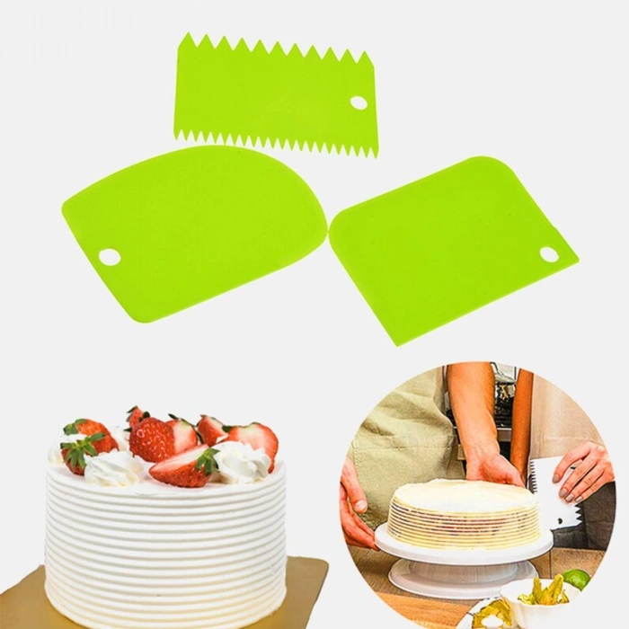 Pasta Hamur Şekillendirici Spatula Kesici Kazıyıcı Dekoratör Set (5324)