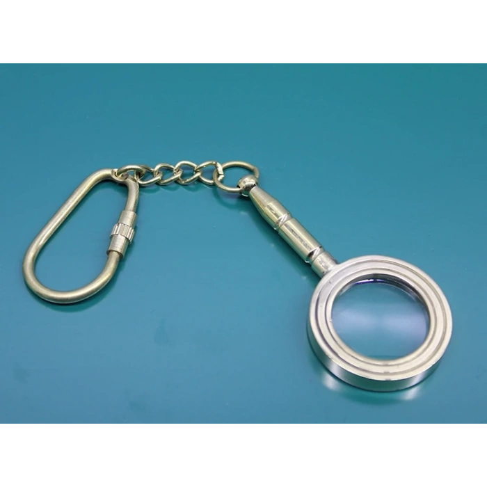 Pirinç Büyüteç Anahtarlık 2589