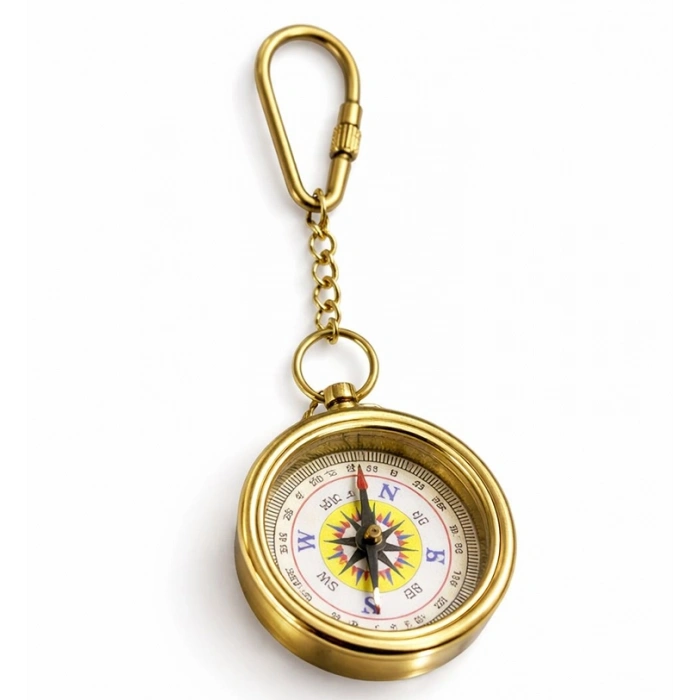 Pirinç Pusula Anahtarlık 16189