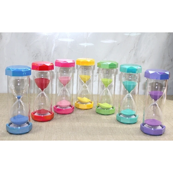 Plastik Çerçeveli Renkli 10 Dk Kum Saati