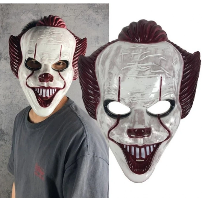 Plastik Joker Maskesi Killer Palyaço Maskesi (5324)