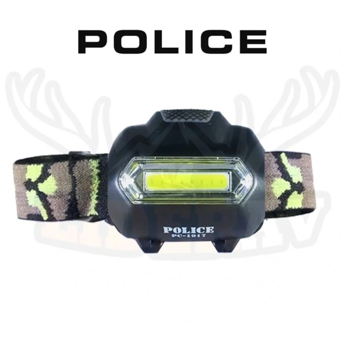 Police Pc-1917 Cob 3xaaa Pilli Led Kafa Feneri