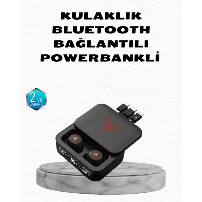 Powerbank Özellikli Bluetooth Kablosuz Kulaklık – Dokunmatik Kontrol, Uzun Pil Ömrü, Ergonomik Tasarım