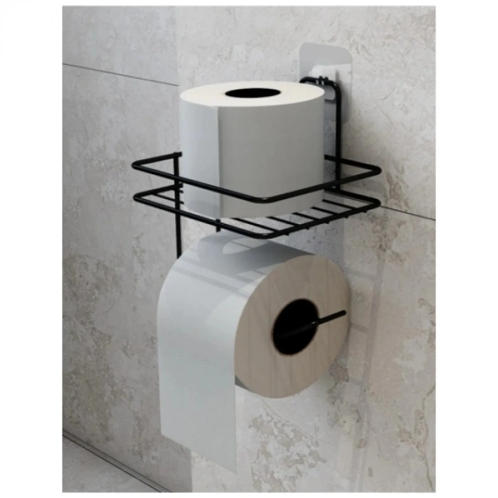 Pratik Yapışkanlı Metal Tuvalet Kağıdı Tutucu