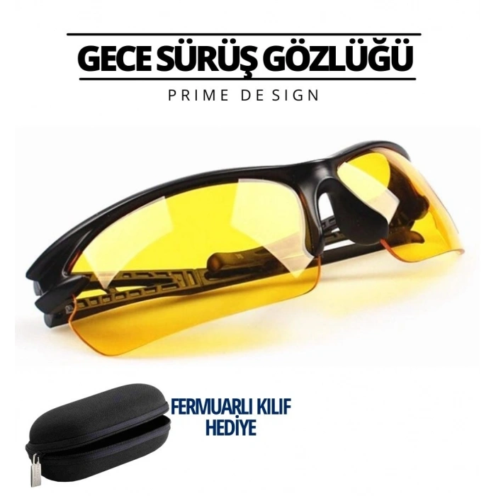 Prime Gece Sürüş Ve Sis Gözlüğü Özel Kutulu