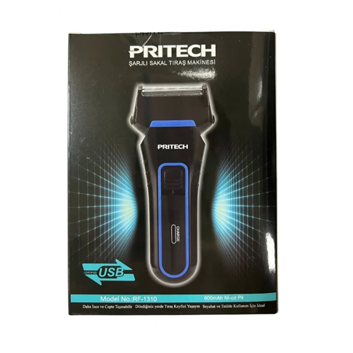 Pritech Şarjlı Sakal Tıraş Makinesi Seyahat RF-1310 (5324)