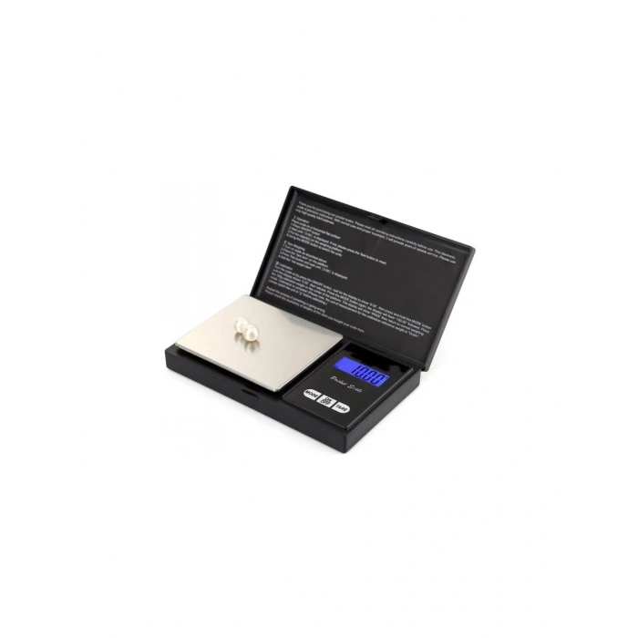 Professional Hassas Terazi 500 gram Kapasiteli 0.1 Hassasiyetli Dijital Kapaklı Tartı (5324)