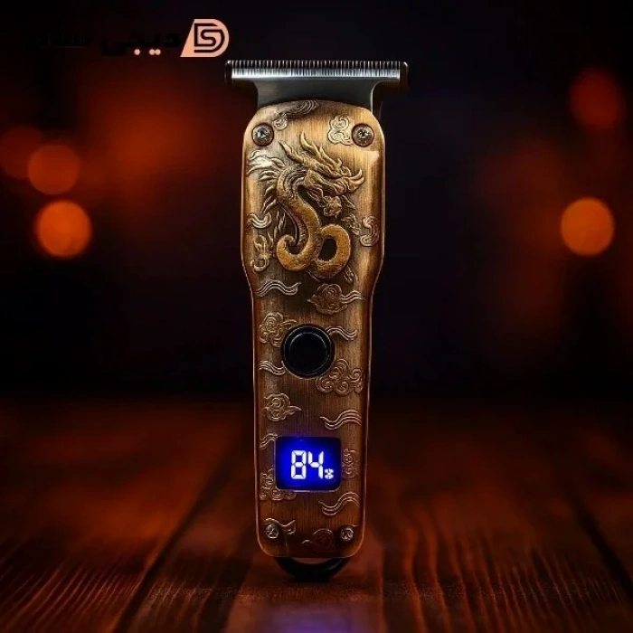 Profesyonel Dijital Saç Sakal Kesim Tıraş Makinesi Kuaförlerin Tercihi (5324)