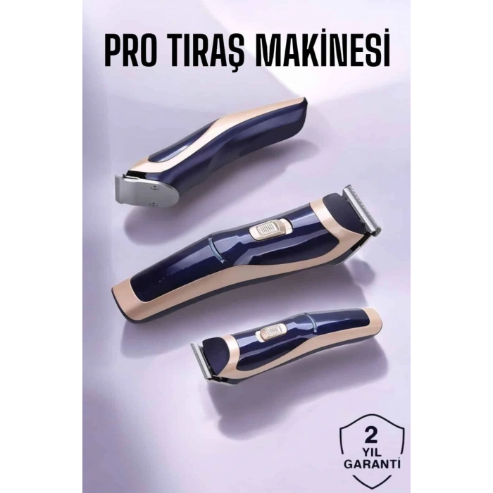 Profesyonel Şarjlı Saç Ve Sakal Traş Makinesi Kolay Kullanım