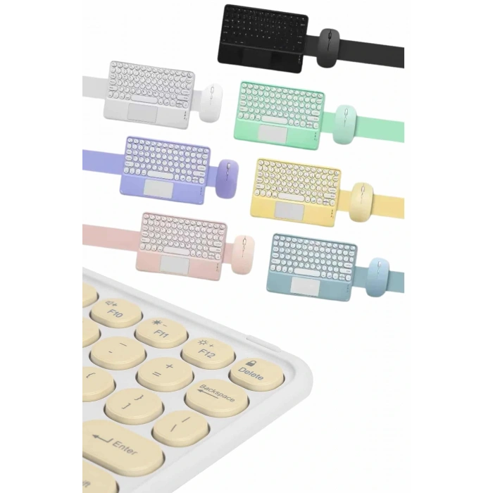 Profesyonel Wifi Q Klavye Bluetooth Klavye Touchpad 10.8 Inç
