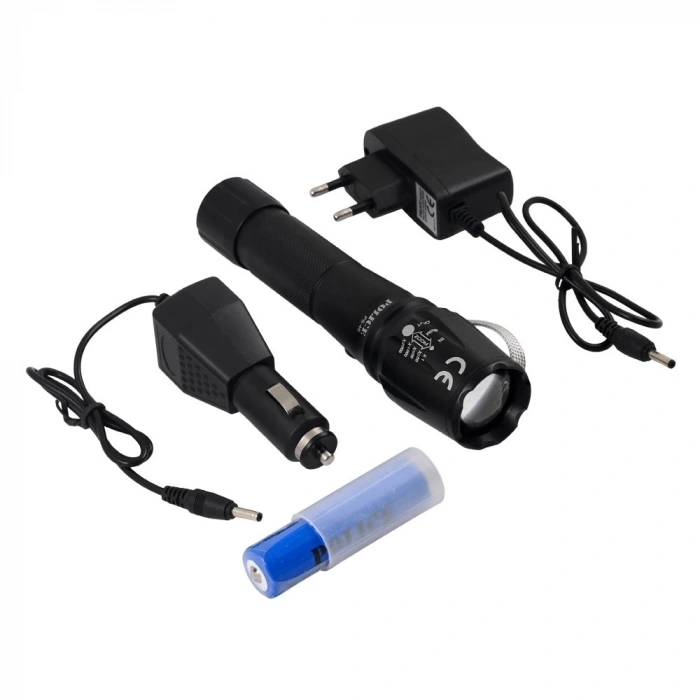 PS-46 6 LED 5 Kademeli Zoomlu Şarjlı El Feneri