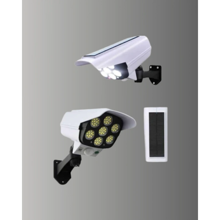 Pvc+pc Malzemeli, 2si 1 Arada Güvenlik Lambası – Ayarlanabilir Başlık Ve Panel Açısı