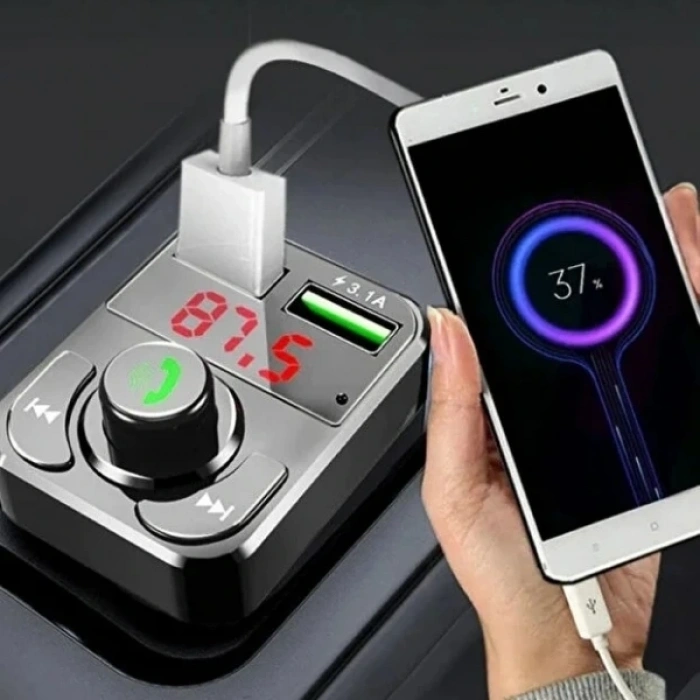 QC 3.1A USB & PD /TF FM Transmitter