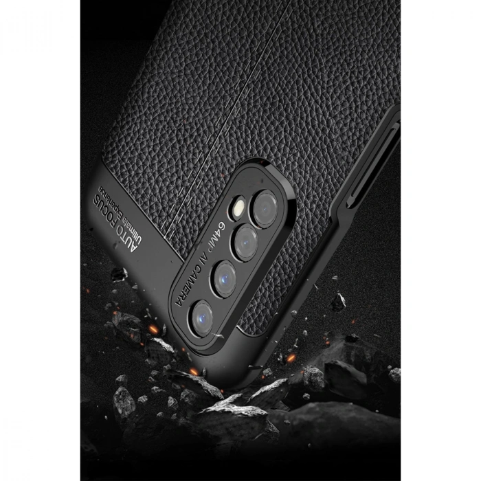 Realme 7 Kılıf Auto Focus Kapak - Siyah