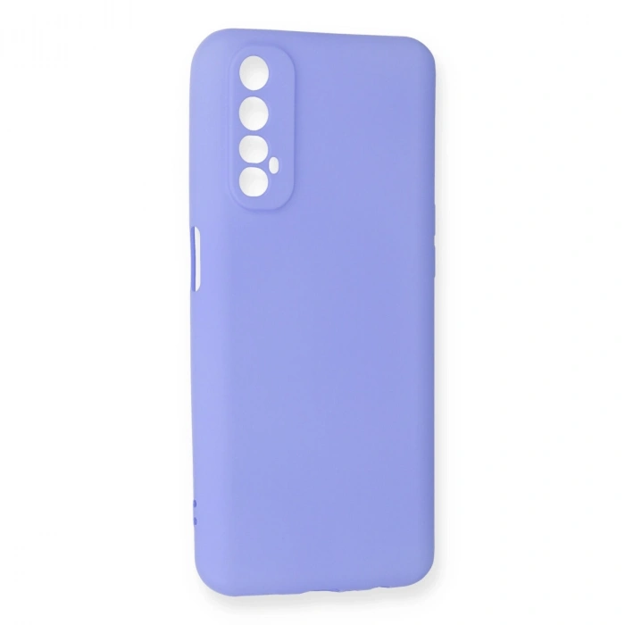 Realme 7 Kılıf First Silikon - Lila