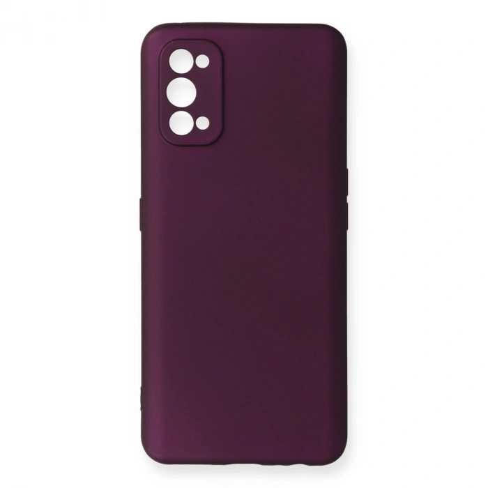 Realme 7 Pro Kılıf First Silikon - Mürdüm