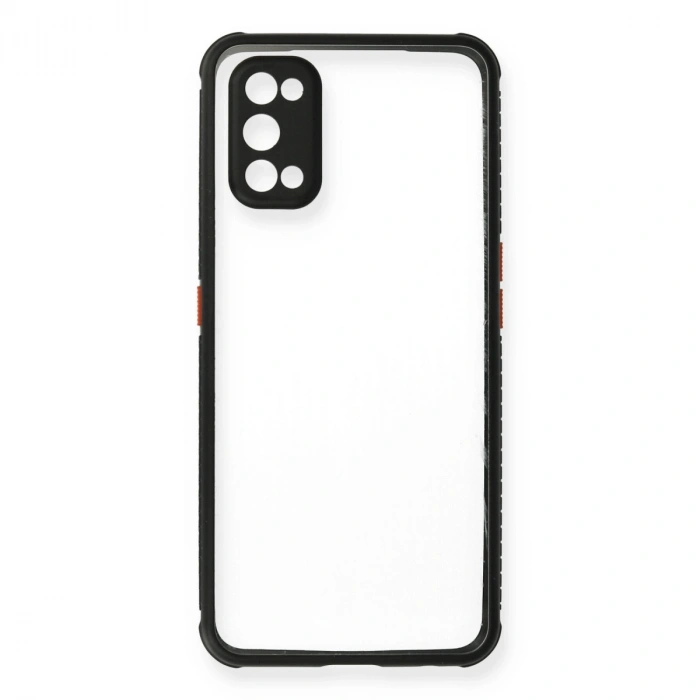 Realme 7 Pro Kılıf Miami Şeffaf Silikon - Siyah