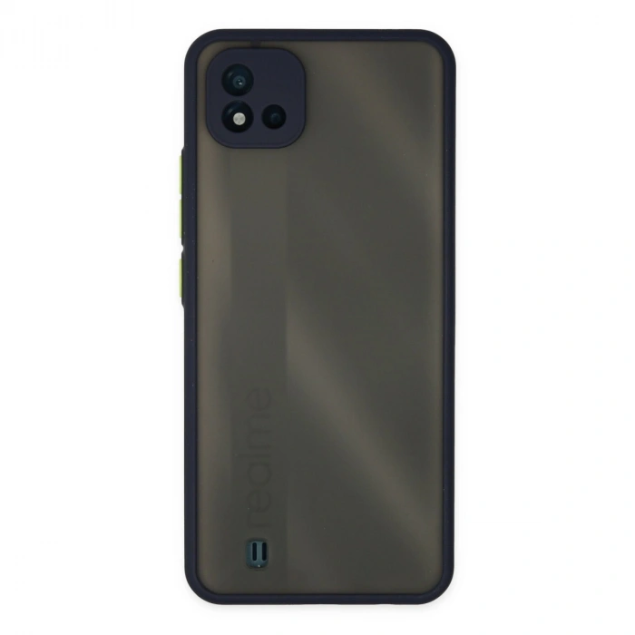 Realme C11 2021 Kılıf Montreal Silikon Kapak - Lacivert