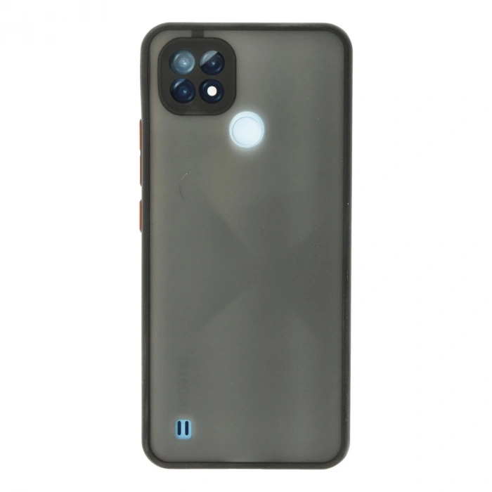 Realme C21 Kılıf Montreal Silikon Kapak - Siyah