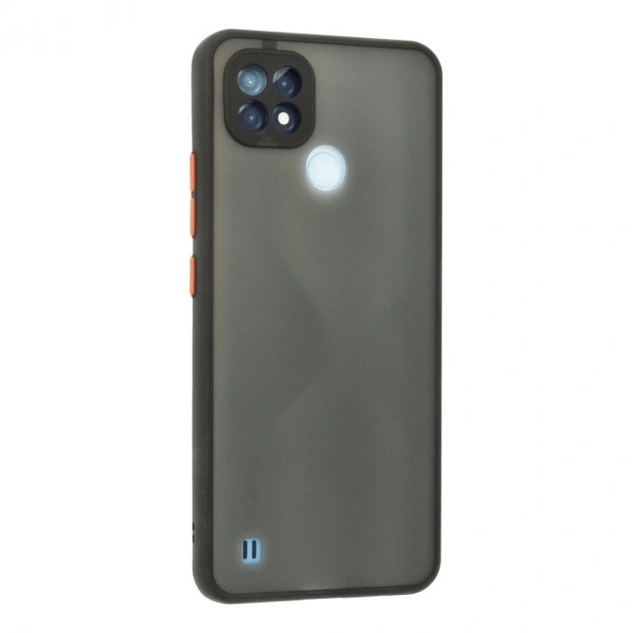 Realme C21 Kılıf Montreal Silikon Kapak - Siyah