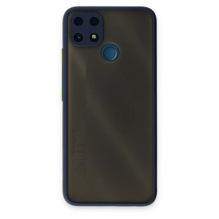 Realme C25 Kılıf Montreal Silikon Kapak - Lacivert