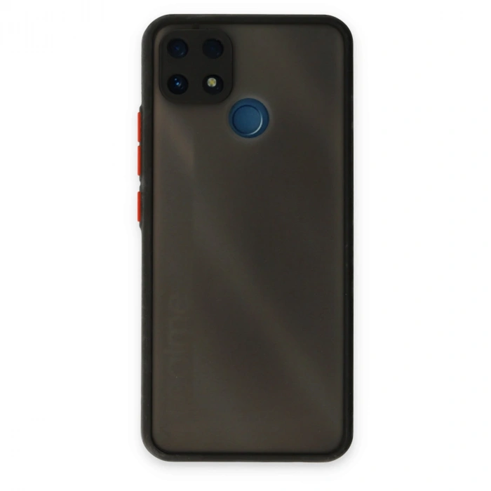 Realme C25 Kılıf Montreal Silikon Kapak - Siyah