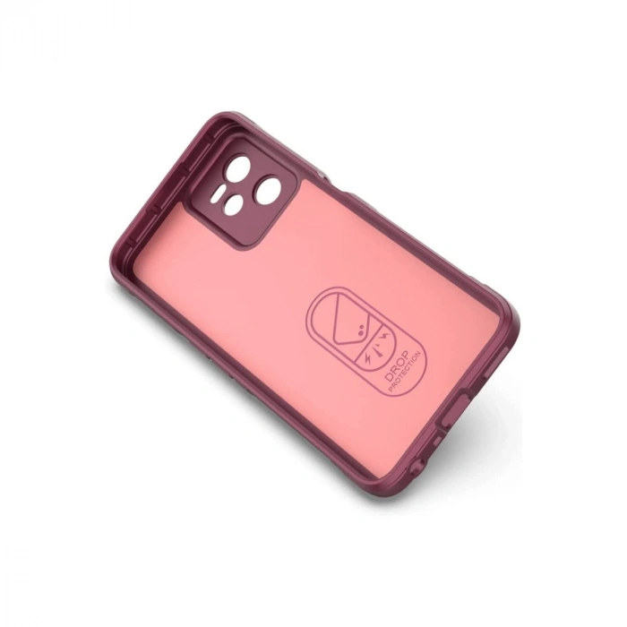Realme C35 Kılıf Optimum Silikon - Bordo