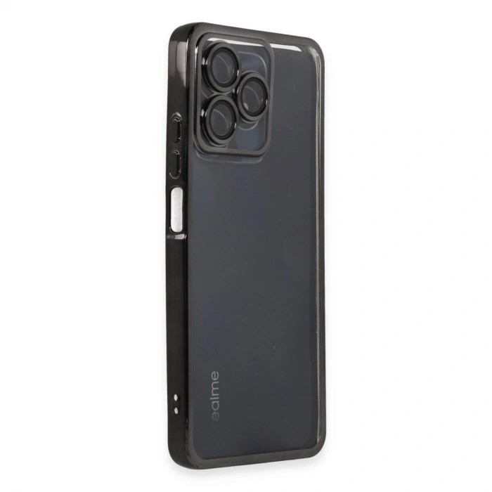 Realme C53 Kılıf Razer Lensli Silikon - Siyah