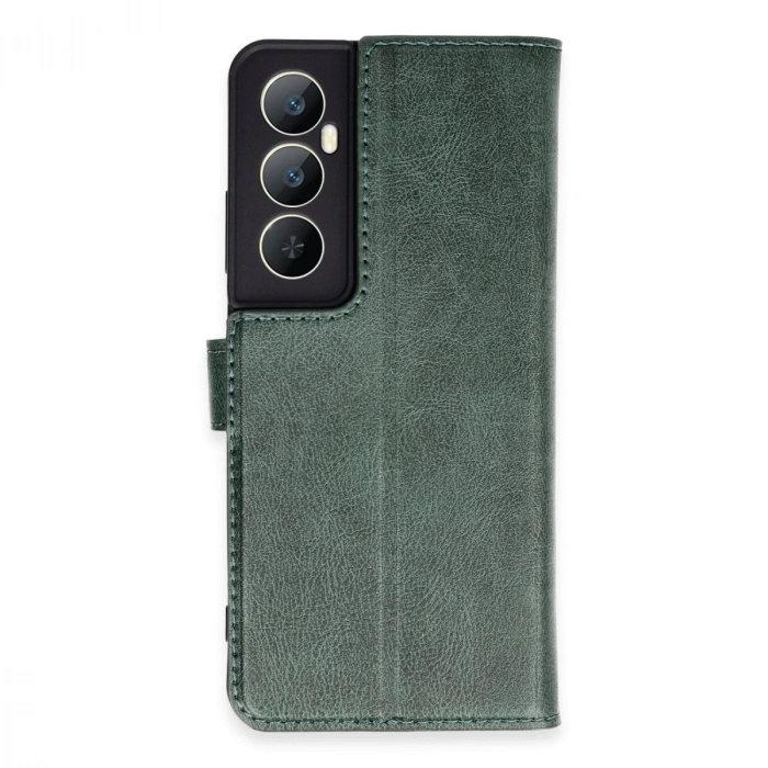 Realme C65 Kılıf Trend S Plus Kapaklı Kılıf - Yeşil