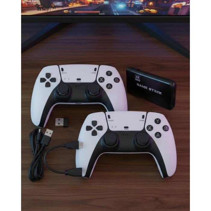 Retro Atari ve Konsol Oyunları Destekli 4K Game Stick