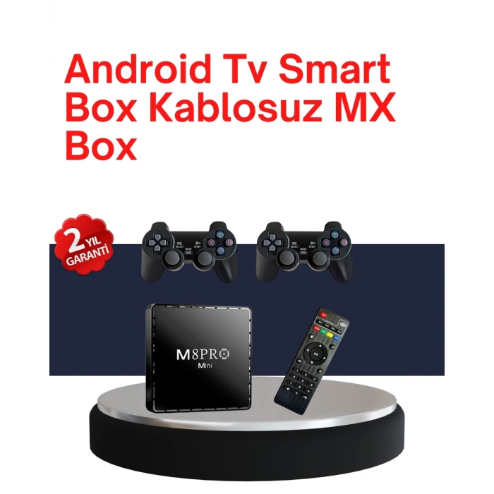 Retro Oyun Konsollu Akıllı Android TV Kutusu