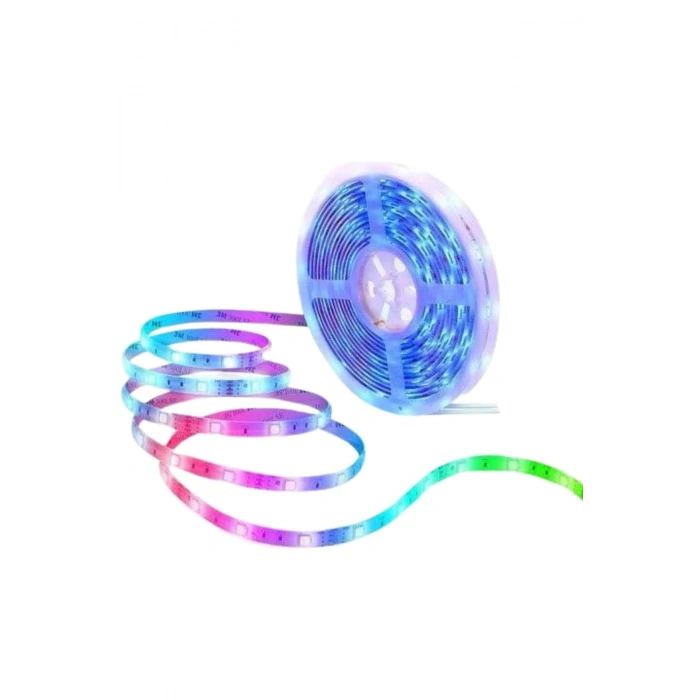 RGB Neon Şerit Led Lamba 10 Metre İç Mekan Tasarımına Uygun