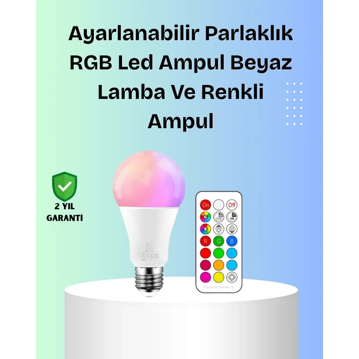 RGBW Teknolojili Akıllı LED Ampul, Zamanlayıcılı