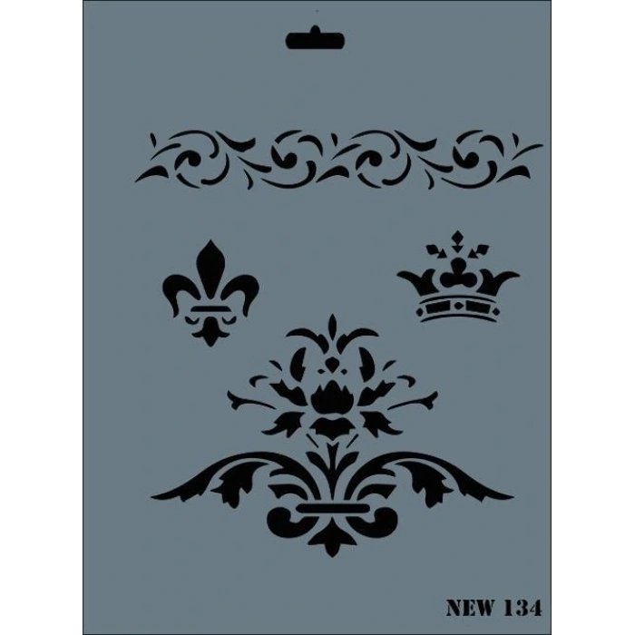 Rich New Seri N-134 Stencil 35x25 cm