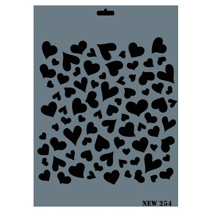 Rich New Seri N-254 Stencil 35x25 cm