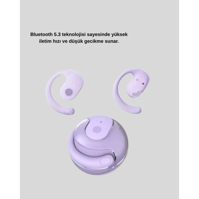 S05 Bluetooth 5.3 Kulaklık IPX4 Su Geçirmez Hızlı Eşleşme Güçlü Stereo Ses