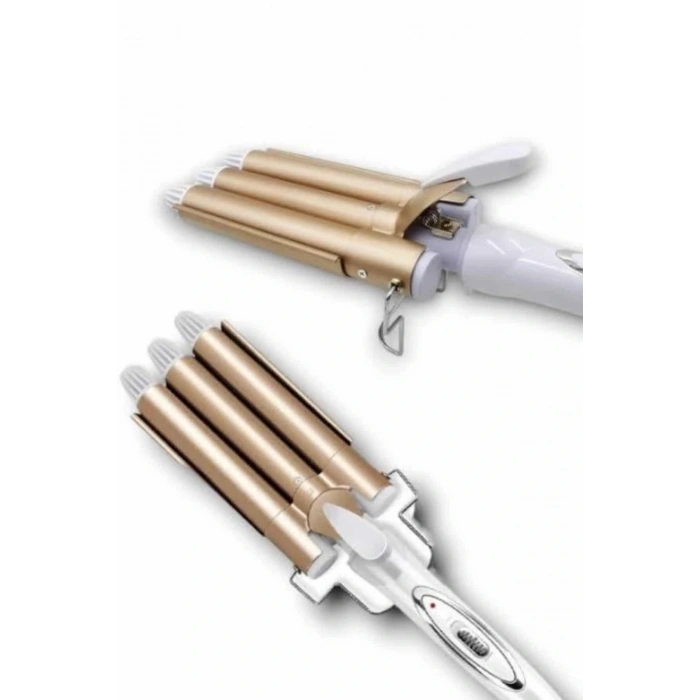 Saç Şekillendirici Wag Maşa Üçlü Yüksek Isı Ayarlı Seramik Kaplama