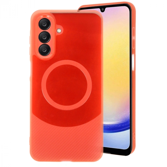 Samsung A26 Kılıf Maya Karbon Kapak - Kırmızı