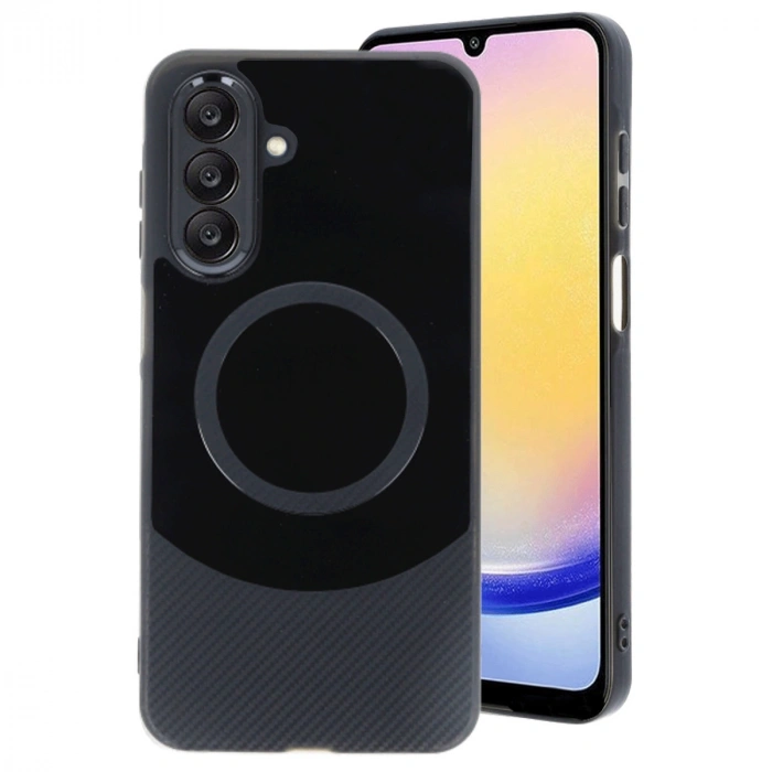 Samsung A26 Kılıf Maya Karbon Kapak - Siyah