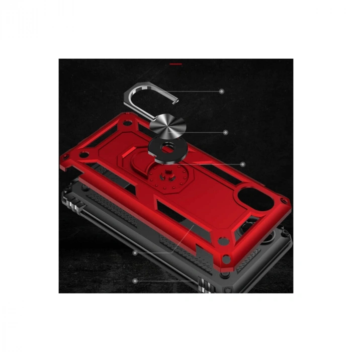 Samsung Galaxy A01 Core Kılıf Sofya Yüzüklü Silikon Kapak - Gold