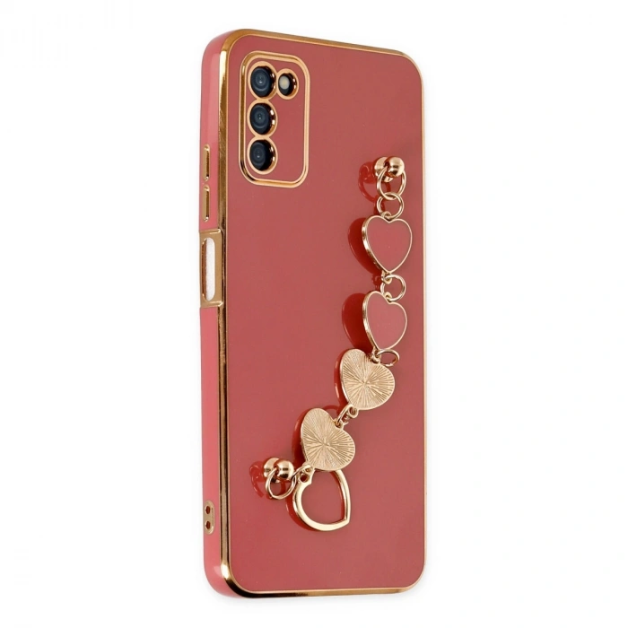 Samsung Galaxy A03s Kılıf Esila Silikon - Kırmızı