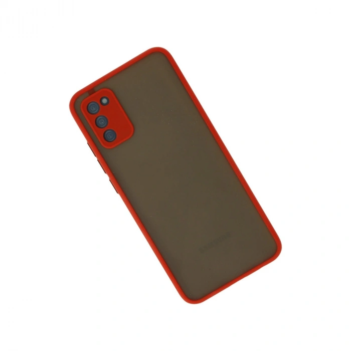 Samsung Galaxy A03s Kılıf Montreal Silikon Kapak - Kırmızı